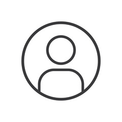 User icon. Human person symbol. Avatar log in vector sign