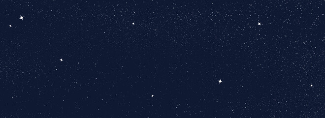Wall Mural - night sky with stars pattern. surreal universe background. abstract cosmos imagination. surreal star