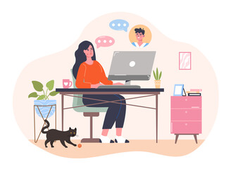 Poster - working at home, coworking space, home office