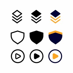 layers icon, user interface vector icons set for web and mobile pixel perfect