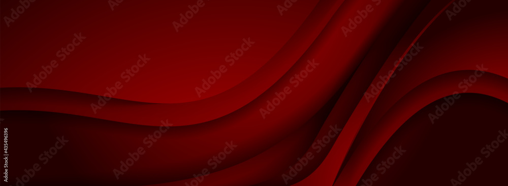 Modern 3d Dynamic Red Background with Overlap Layered Textured Style Concept. - obrazy, fototapety, plakaty 