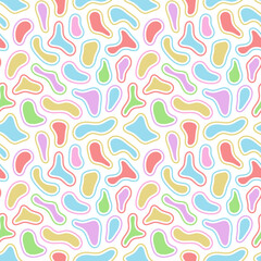 Poster - Color mosaic background. Fluid banner. Abstract blot shapes template for your design.