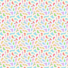 Poster - Color mosaic background. Fluid banner. Abstract blot shapes template for your design.