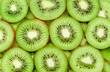 background of fresh sliced kiwi fruit close up