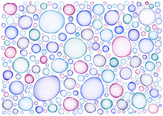 Wall Mural - seamless pattern with bubbles