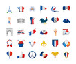 french icons set