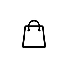 Wall Mural - shopping bag icon vector sign symbol