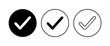 © AAVAA - Check mark set. Check mark icon. Tick mark symbol vector
