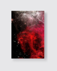 Wall Mural - Space Abstract Galaxy Banners set. Vector design.