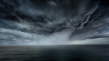 Fototapeta  - stormy clouds and rain with dramatic sky