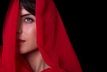 Woman In Red Scarf