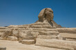 Great sphinx and pyramids of ancient Egypt in Giza, Cairo