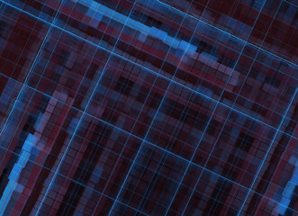 Fototapete - Abstract color dynamic background with lighting effect. Fractal background. Fractal art