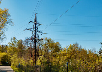 high voltage power line