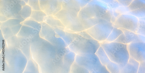Fototapete Abstract beautiful sandy beaches background with crystal clear waters of the sea and the lagoon.