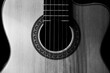 © Caroline - Strings of a guitar in black and white