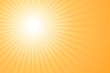 © flexelf - Abstract orange background. Sunbeam ullustration banner and poster. Hot backdrop with rays.