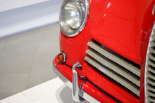 Red Classic Car Detail 