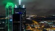 Timelapse of downtown Dallas traffic at night