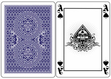 Skull With Ace Of Spades, Playing Card 