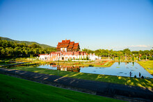 Royal Pavilion Or Hor Kham Luang Building In Chiang Mai Province