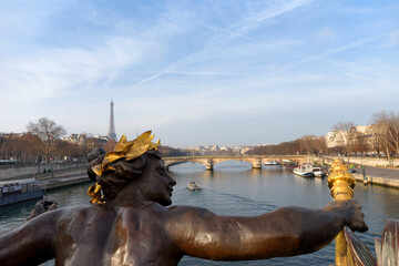 Alexandre 3 bridge in Paris city