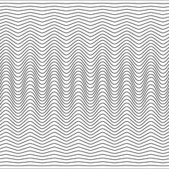 Poster - Lines from climbing to smooth. Wavy gradient lines.