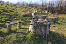 Old Well On Village Meadow