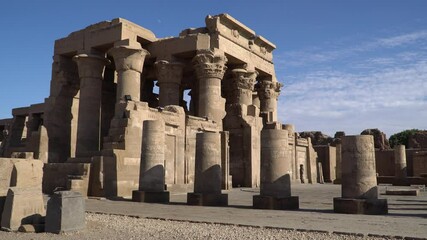 Wall Mural - Temple of Kom Ombo. Kom Ombo is an agricultural town in Egypt famous for the Temple of Kom Ombo. It was originally an Egyptian city called Nubt, meaning City of Gold. Egypt