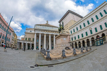 Monument of Garibaldi, Genoa, Italy