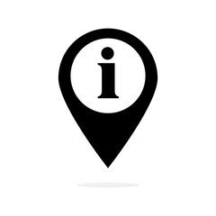 Poster - Information mark vector on background. Faq and details icon symbol.  Eps10