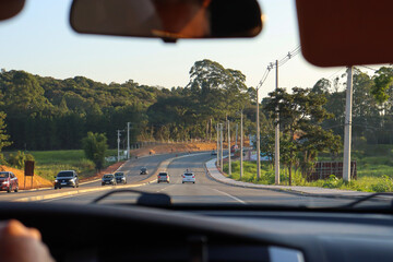 car on the road