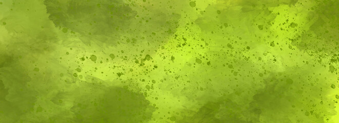 Wall Mural - green bright deep abstract hand-drawn background with paint spots and blots. Environmental theme, eco friendly, fresh bright backdrop