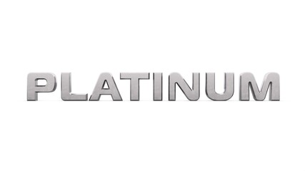 Poster - Gray metallic 3d text 