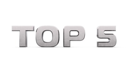 Poster - Gray metallic 3d text 