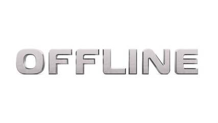 Poster - Gray metallic 3d text 