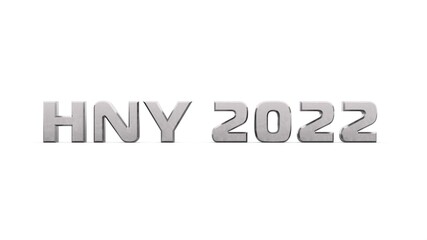 Poster - Gray metallic 3d text 