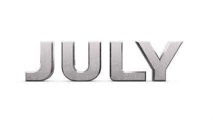 Poster - Gray metallic 3d text 