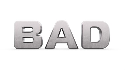 Poster - Gray metallic 3d text 