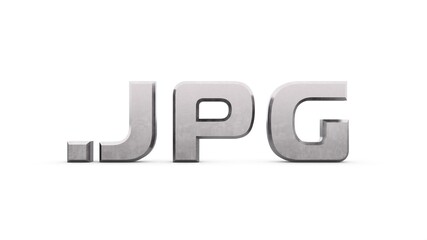 Poster - Gray metallic 3d text 