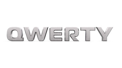 Poster - Gray metallic 3d text 