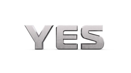 Poster - Gray metallic 3d text 