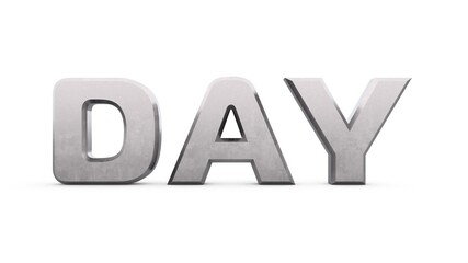 Poster - Gray metallic 3d text 