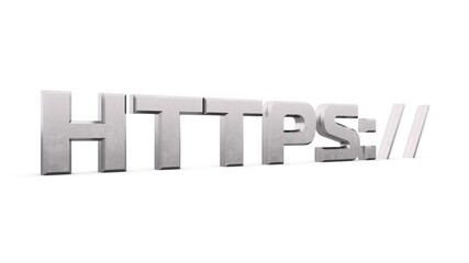 Poster - Gray metallic 3d text 