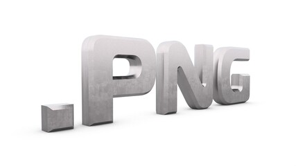 Poster - Gray metallic 3d text 