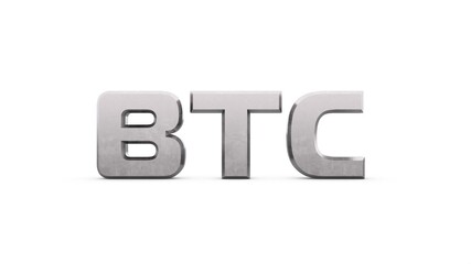 Poster - Gray metallic 3d text 