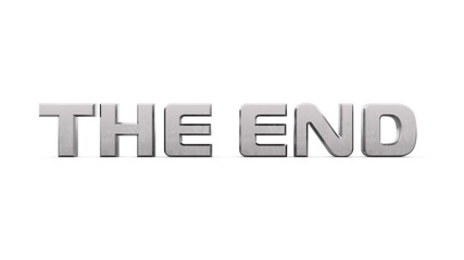 Poster - Gray metallic 3d text 