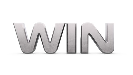 Poster - Gray metallic 3d text 