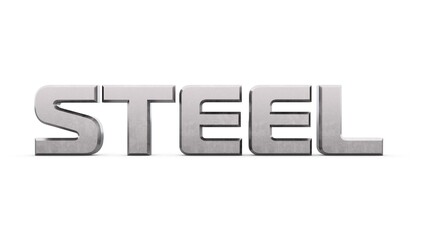 Poster - Gray metallic 3d text 