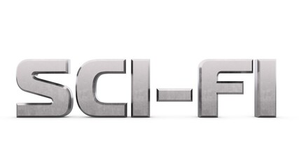 Poster - Gray metallic 3d text 